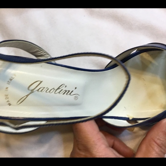 Garolini Women Sz 9M Blue Leather Sexy Sandals EUC - Picture 7 of 8